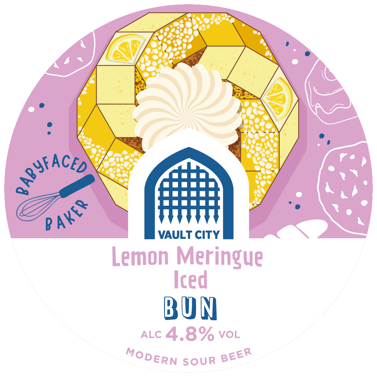 Vault City Lemon Meringue Glazed Bun Pastry Sour owk