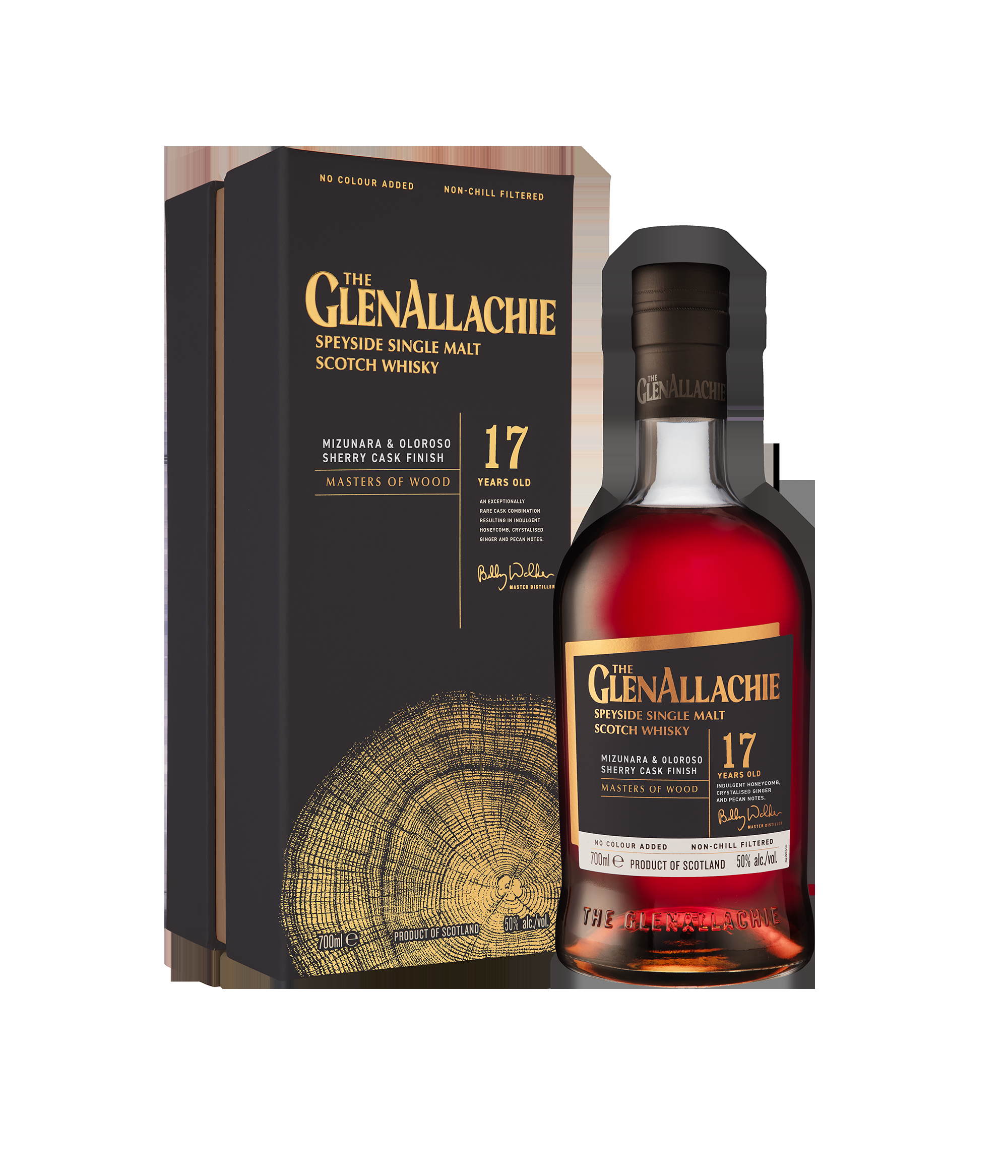 GlenAllachie 17 Year Old Masters of Wood: Mizunara & Oloroso Scotch Single Malt Whisky