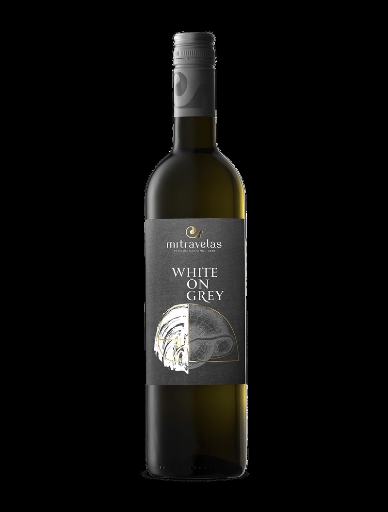 Mitravelas White  on Grey 