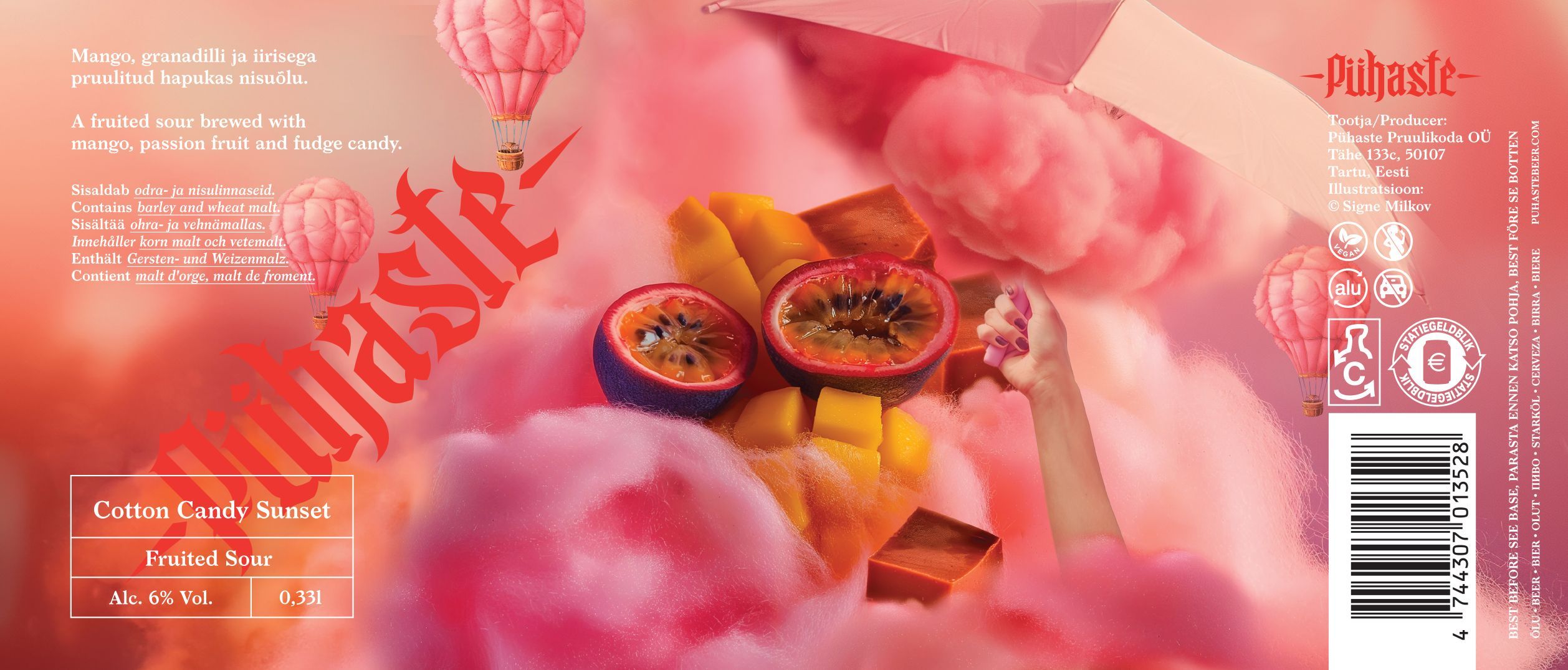 Puhaste Cotton Candy Sunset Fruited Sour