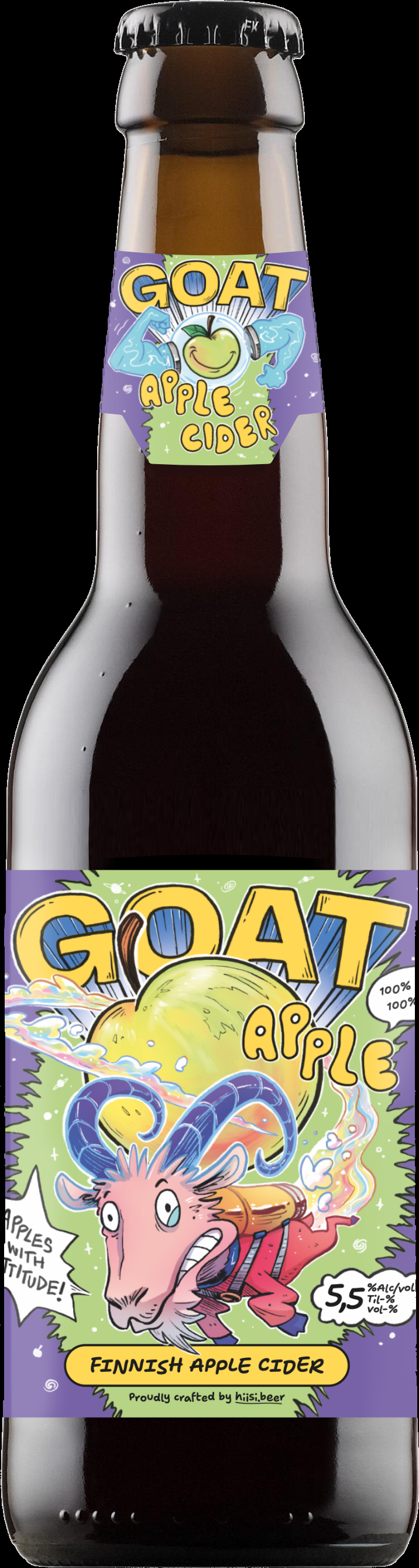 HIISI Goat Apple Real Finnish Apple Cider 5,5% 0,33l plo GTON