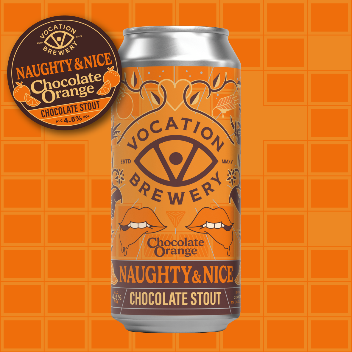 Vocation Brewery Naughty & Nice Chocolate Orange Stout can