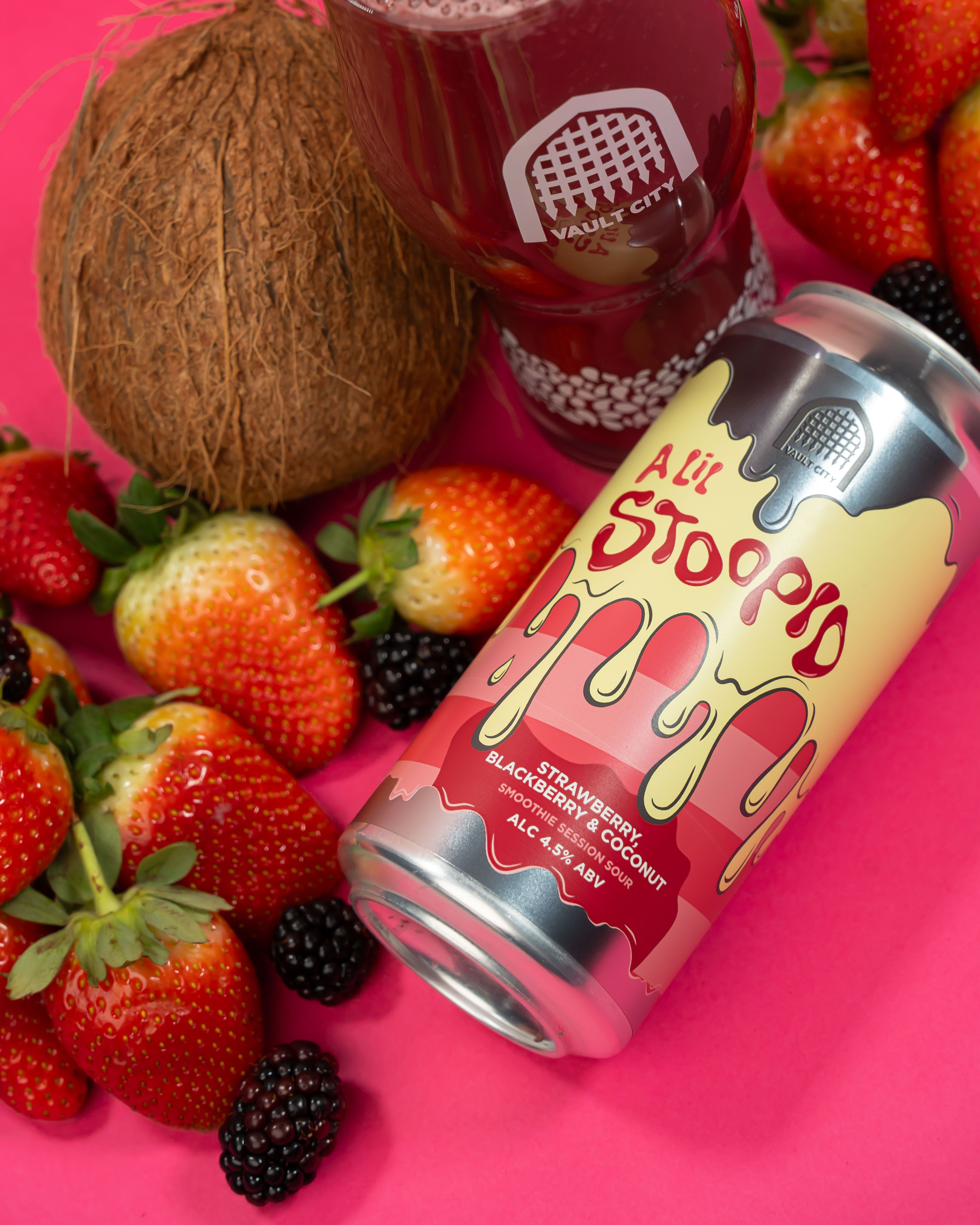 Vault City A Lil Stoopid: Strawberry Blackberry & Coconut Smoothie Sour Tlk