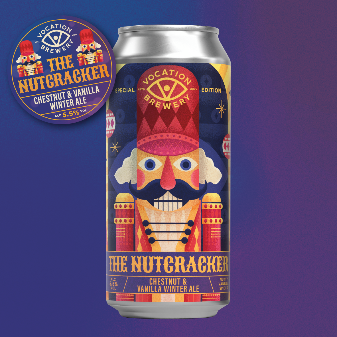 Vocation Brewery The Nutcracker Winter Ale can