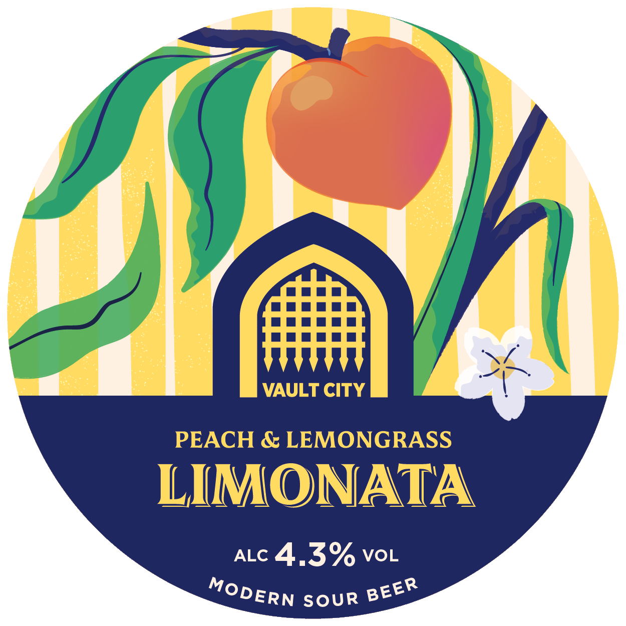 Vault City Peach & Lemongrass Limonata Fruited Sour OWK