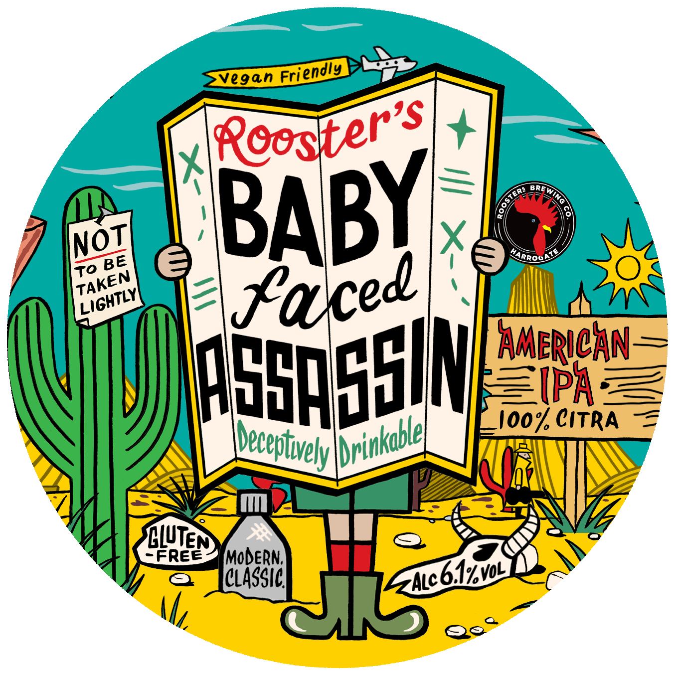Roosters Baby-Faced Assassin IPA Owk