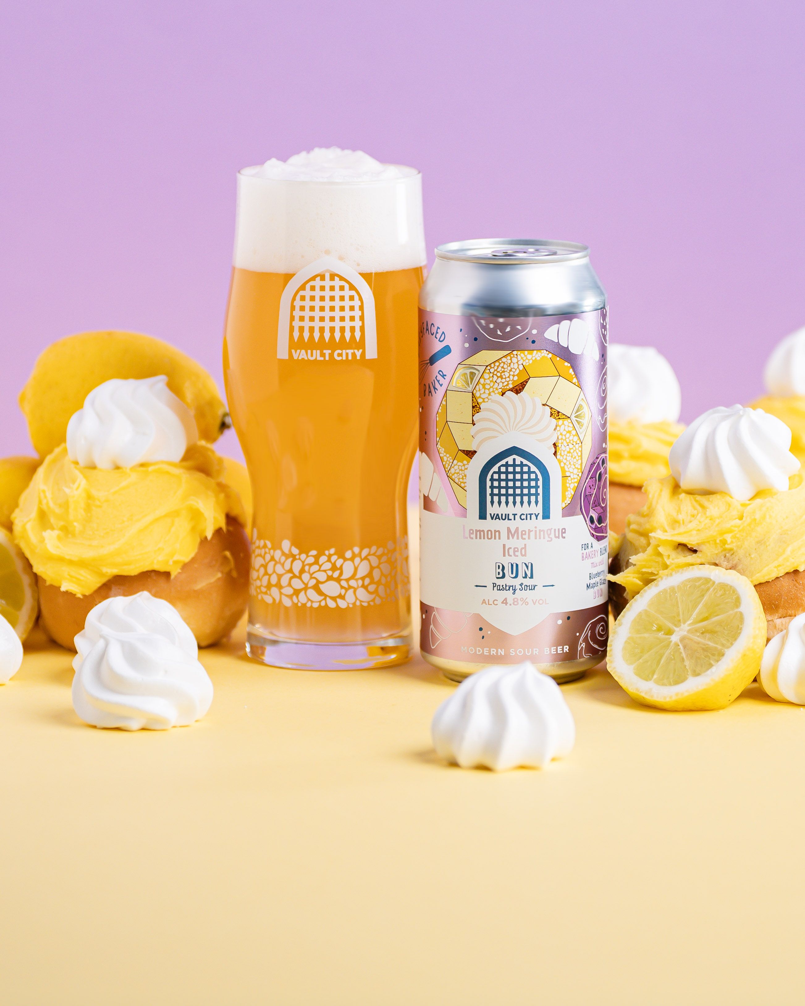 Vault City Lemon Meringue Glazed Bun Pastry Sour tlk