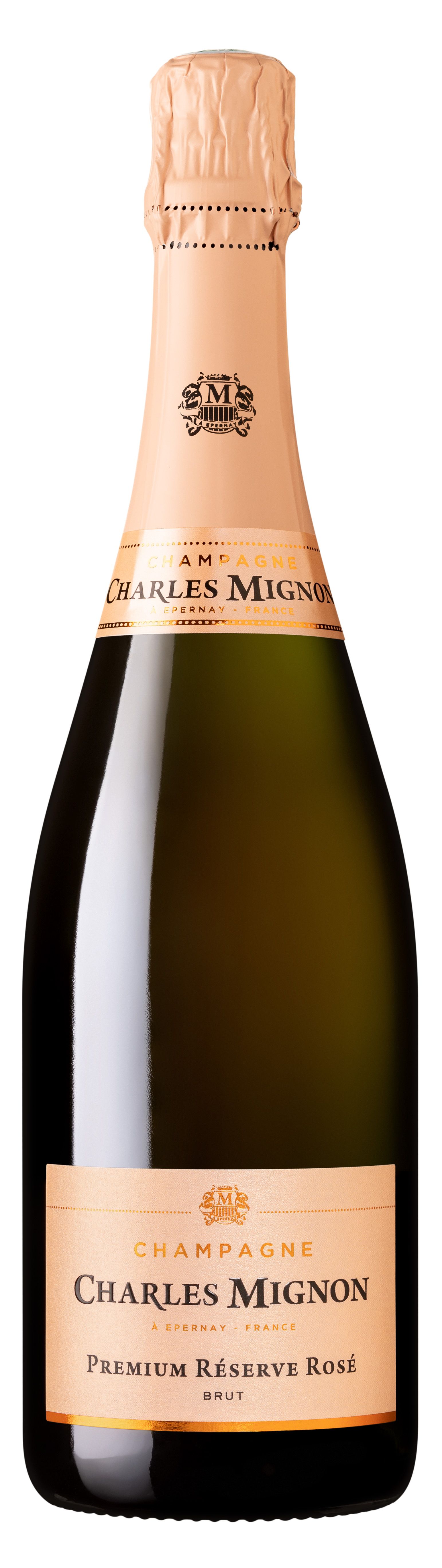 Charles Mignon Premium Réserve Rosé Champagne Brut_Elegant Rosé Champagne crafted for celebration – fruit-driven, aged to perfection, and praised by Gault&Millau (90/100).