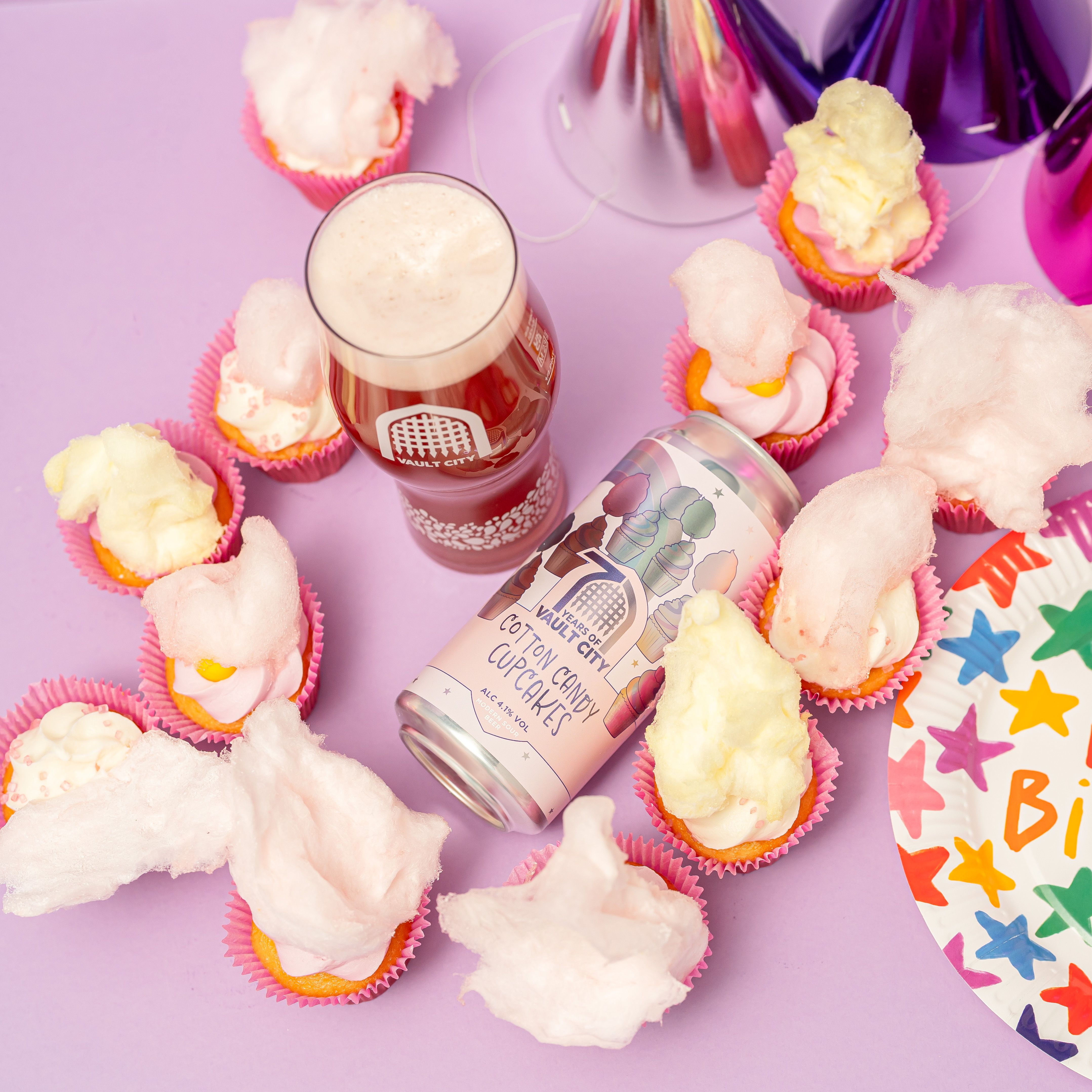 Vault City Cotton Candy Cupcakes Candy Sour