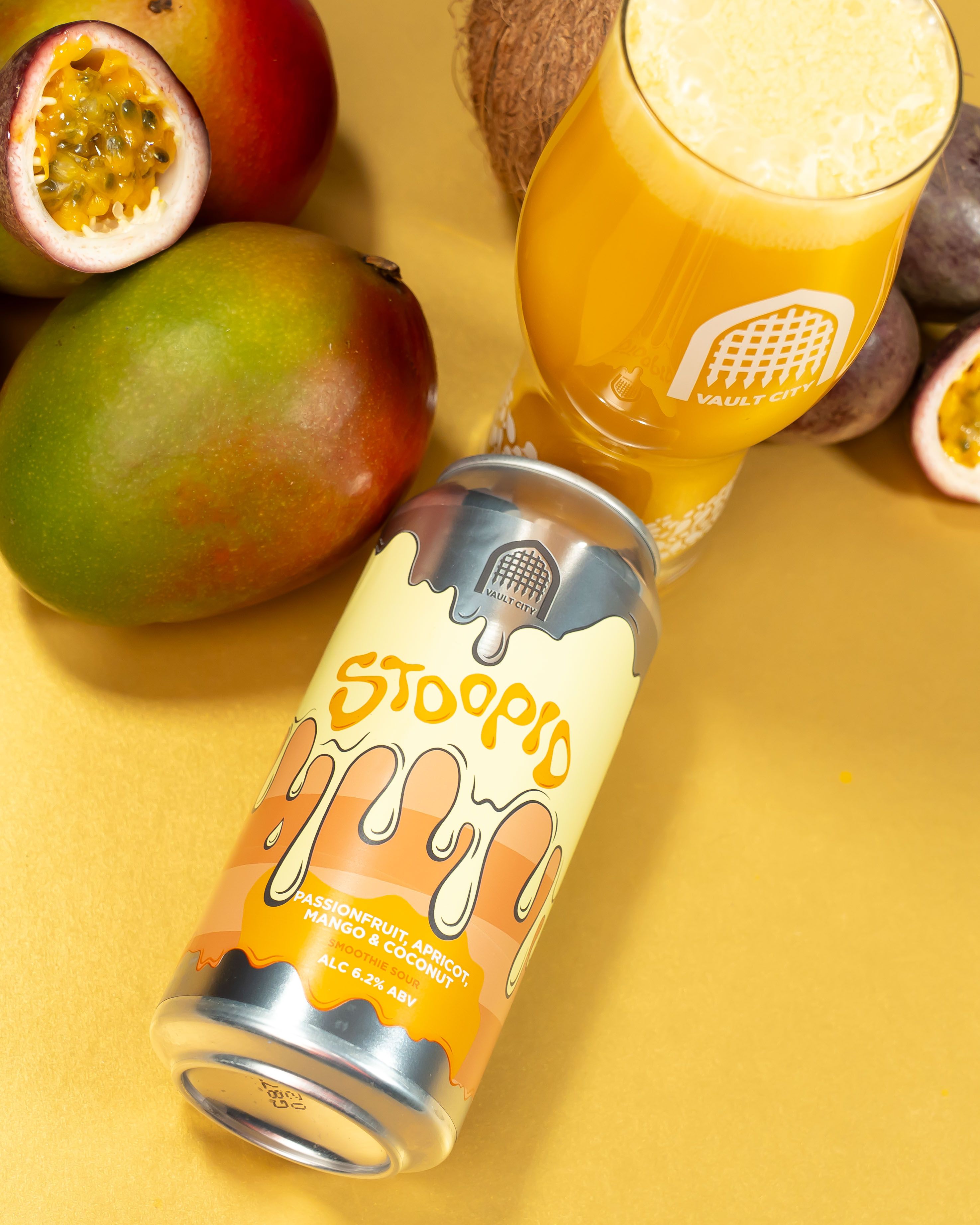 Vault City Stoopid Passionfruit Apricot Mango & Cocnut Smoothie Sour Tlk