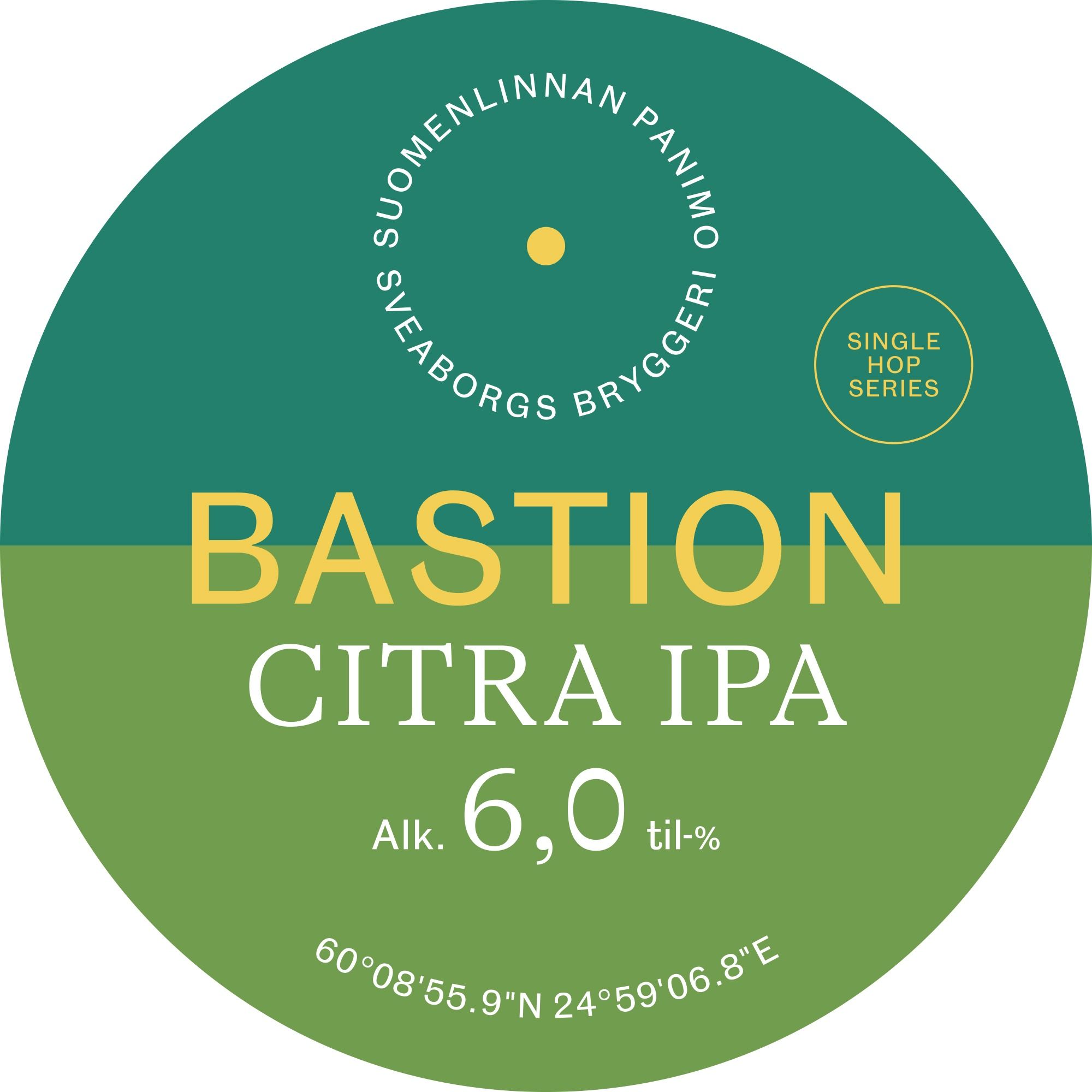 Suomenlinnan Panimo Bastion Single Hop Citra IPA Owk