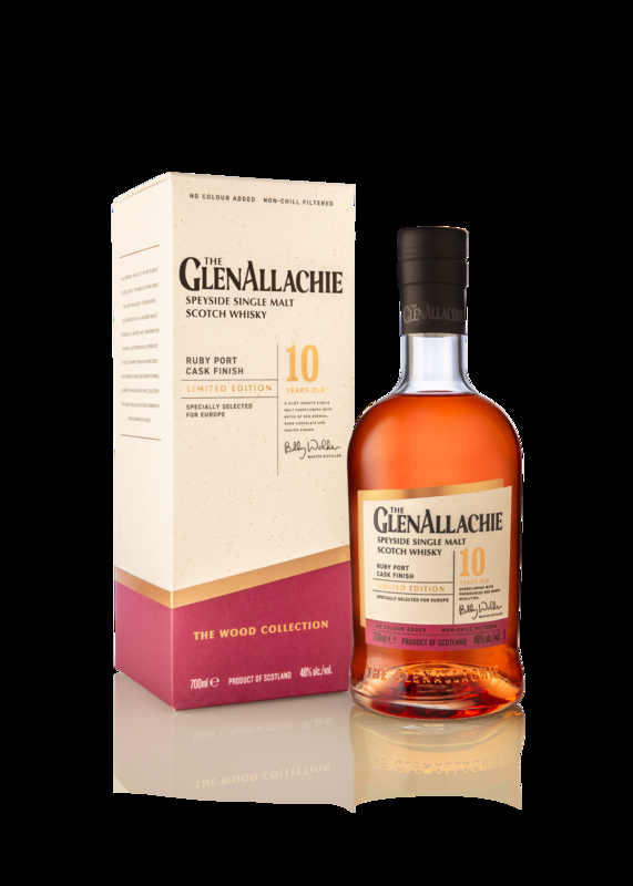 GlenAllachie 10 Year Old The Wood Collection: Port Cask Scotch Single Malt Whisky