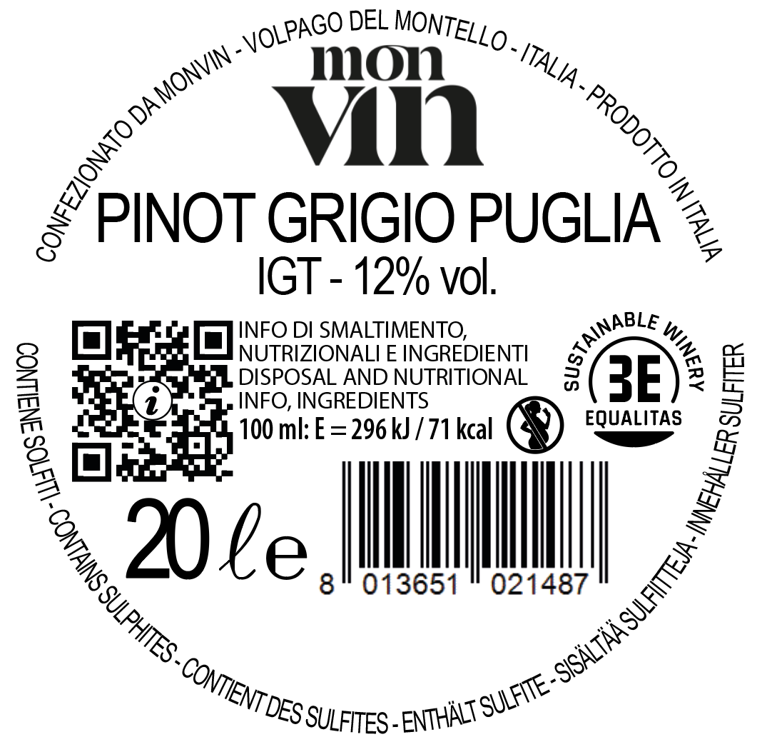 MonVin Pinot Grigio Puglia OWK